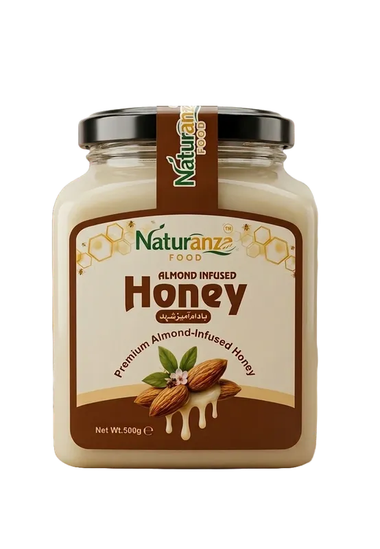 Almond Infused Honey 500g — Naturanza Food